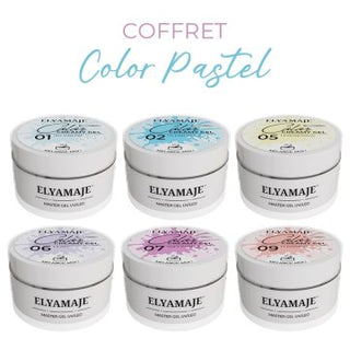 Coffrets de 6 Color Creamy Gels Pastel 20ml - Elya Maje