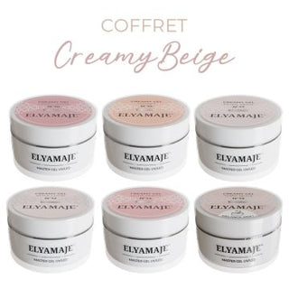 Coffrets de 6 Creamy Gels Beige 20ml - Elya Maje