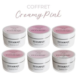 Coffret de 6 Creamy Gels Pink 20ml - Elya Maje