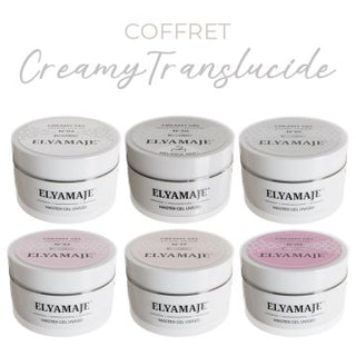 Coffret de 6 Creamy Gels Translucide 20ml - Elya Maje