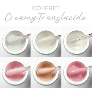 Coffret de 6 Creamy Gels Translucide 20ml - Elya Maje