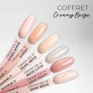 Coffrets de 6 Creamy Gels Beige 20ml - Elya Maje