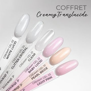 Coffret de 6 Creamy Gels Translucide 20ml - Elya Maje