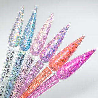 Coffret de 6 Paillette Creamy Gel 20ml - Elya Maje