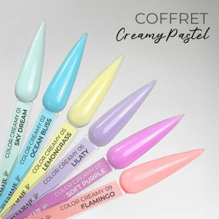 Coffrets de 6 Color Creamy Gels Pastel 20ml - Elya Maje