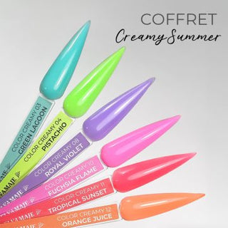 Coffrets de 6 Color Creamy Gels Summer 20ml - Elya Maje