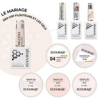 Vernis semi permanent 332 Malibu 8ML - Elya Maje