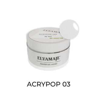 Acrygel - Acrypop - 03 Glitter White 20ml