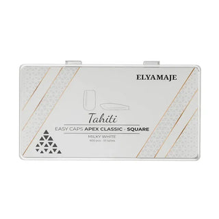 Capsules Ongles - Easy Caps Tahiti - Square - Milky White - Elya Maje