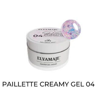 Gel de Construction - Creamy Paillette - Crystal Light Pink n°04