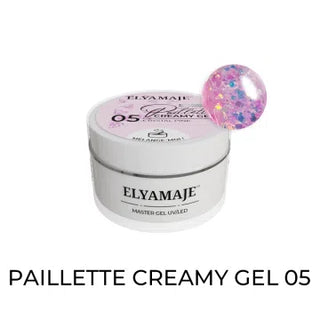 Gel de Construction - Creamy Paillette - Crystal Pink n°05