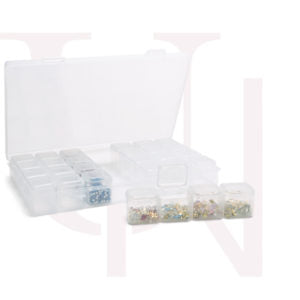 Box de présentation transparente - 28 compartiments - Unique Nails